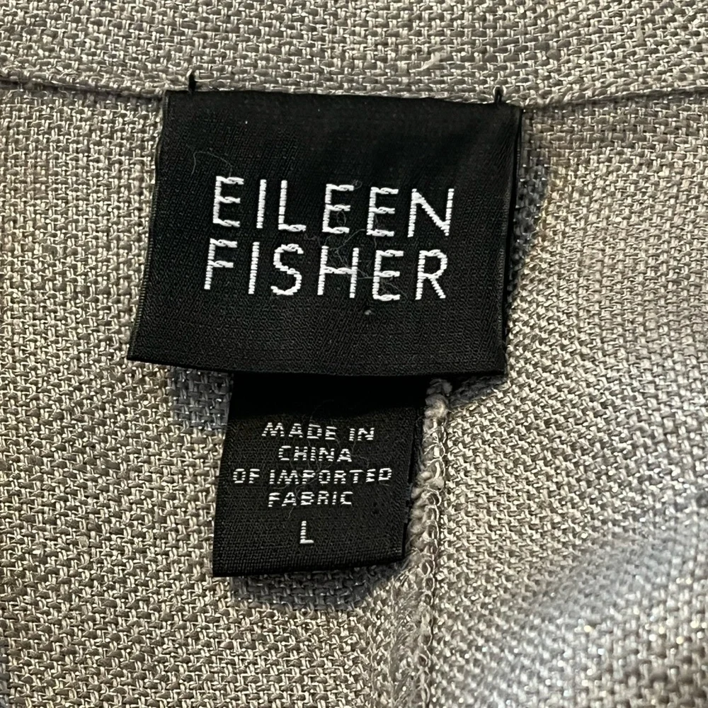Eileen Fisher Linen Blazer Size Large - Picture 7 of 8
